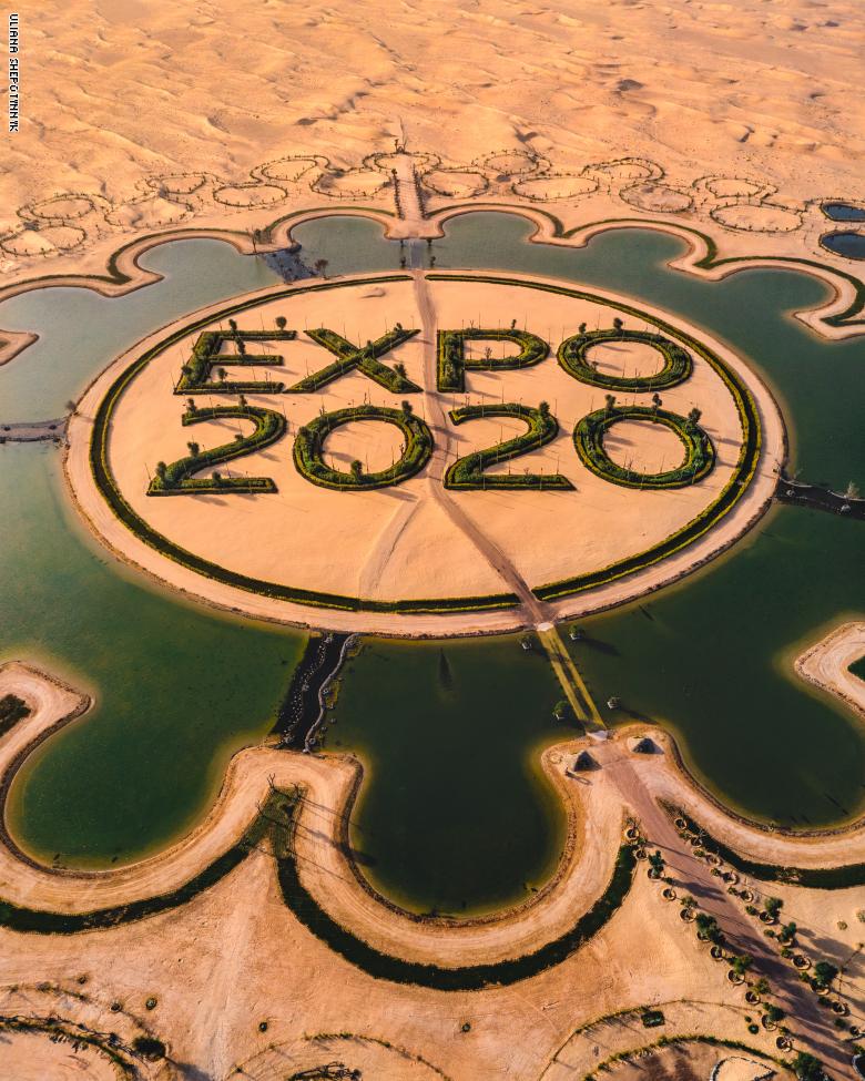 لم يعلم الكثيرون بوجودها.. بحيرة “إكسبو 2020” تزين صحراء دبي
