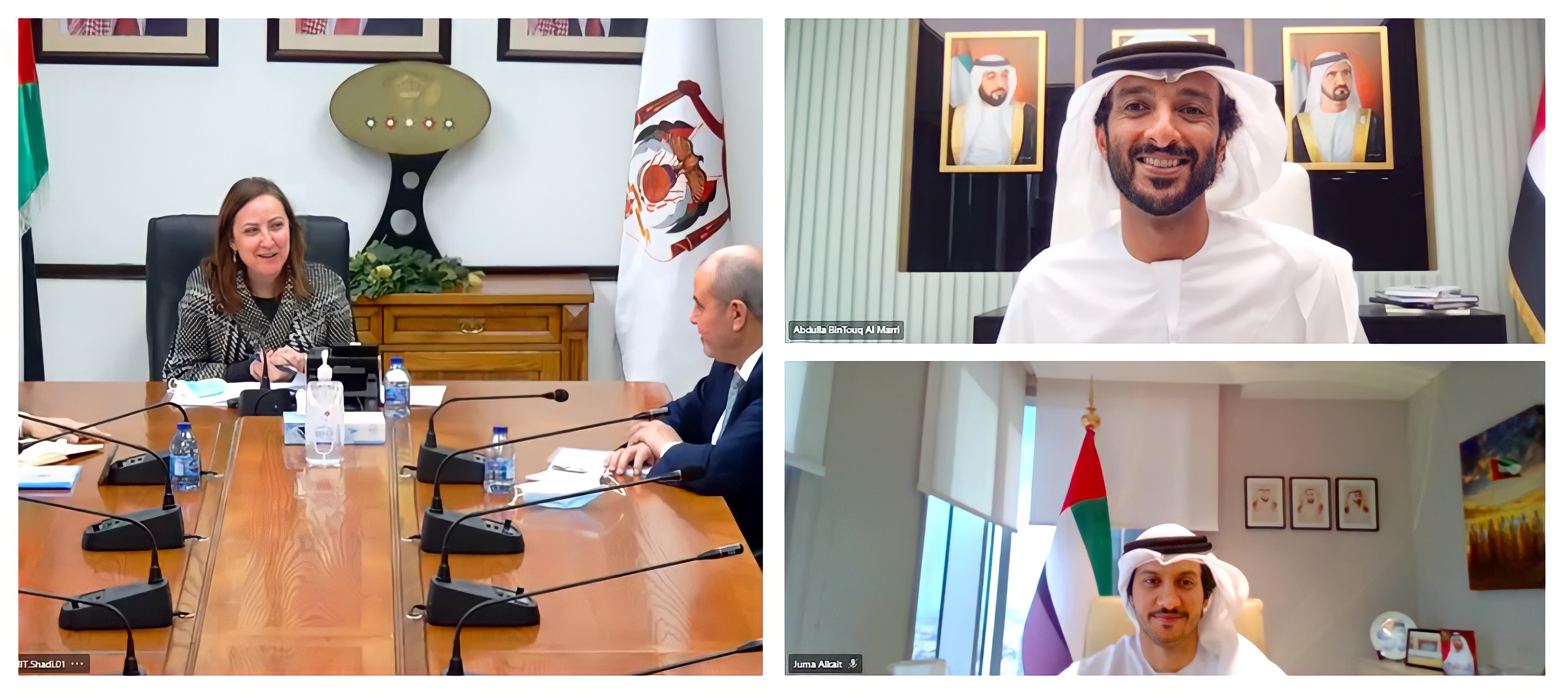 بن طوق يبحث مع وزيرة الصناعة والتجارة الأردنية سبل تنمية التعاون الاقتصادي بين البلدين إلى مستويات جديدة