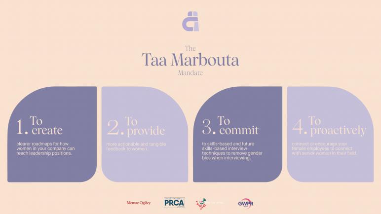 Taa Marbouta mandate calls on men to help address shortage of women PR leaders