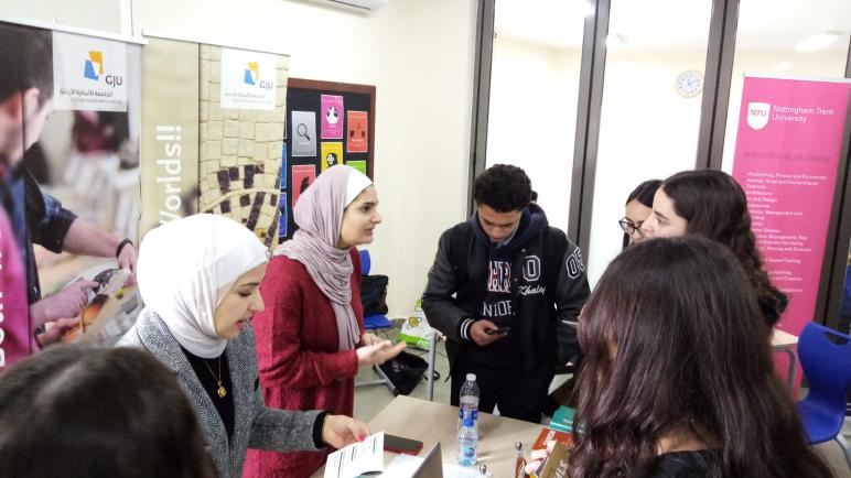 الجامعة الألمانية الأردنية تشارك في المعرض التعليمي الدولي للدراسة في الأردن