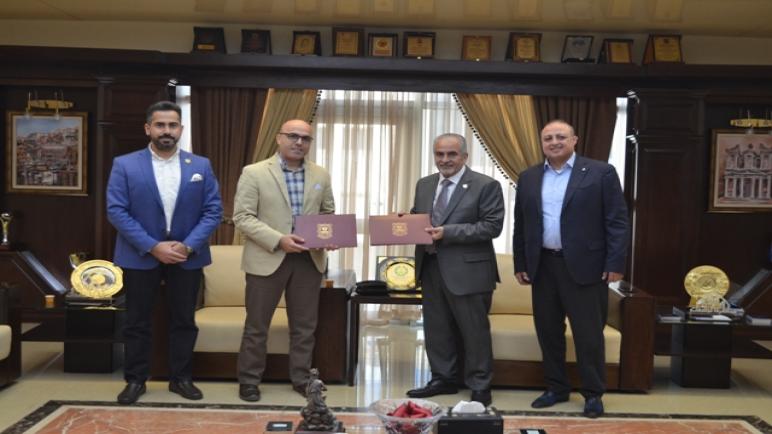 تعاون علمي بين عمان الأهلية وجامعة الحواش الخاصة